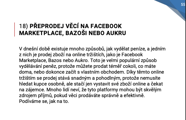 21 Způsobů jak vydělat 100 tisíc Kč měsíčně na internetu (eBook) - Nehmota.cz